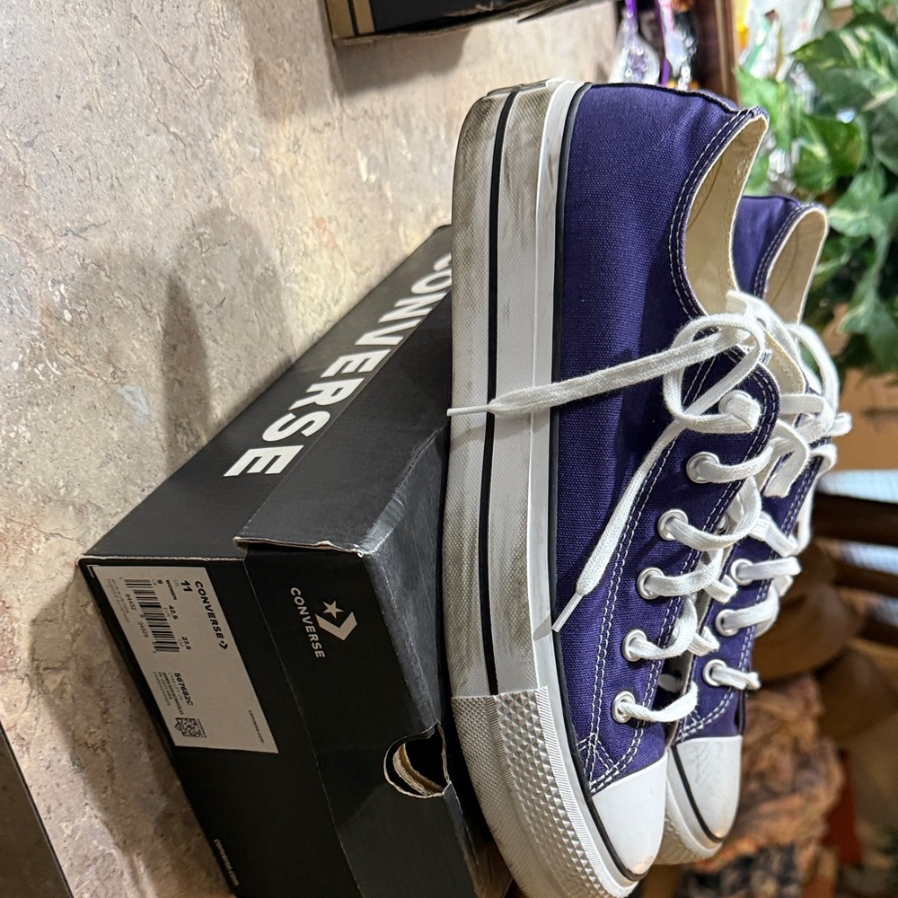 Converse Classic Purple Canvas Sneakers